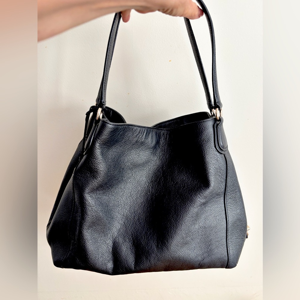 Coach Black Leather Bag - Picture 5 of 16